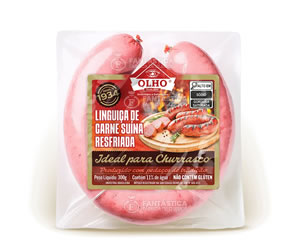 LINGUIÇA BLUMENAU PARA CHURRASCO Olho Embutidos e Defumados