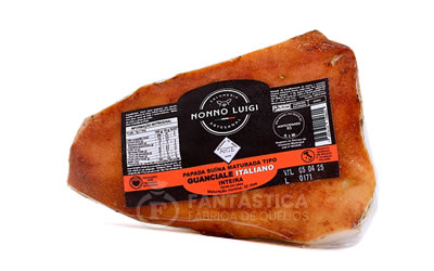 Guanciale, Papada Suina maturada tipo Guanciale italiano Nonno Luigi Salumeria Artesanal